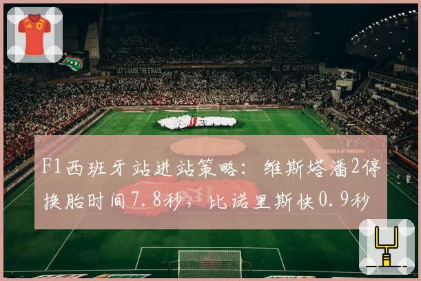 F1西班牙站进站策略:维斯塔潘2停换胎时间7.8秒,比诺里斯快0.9秒